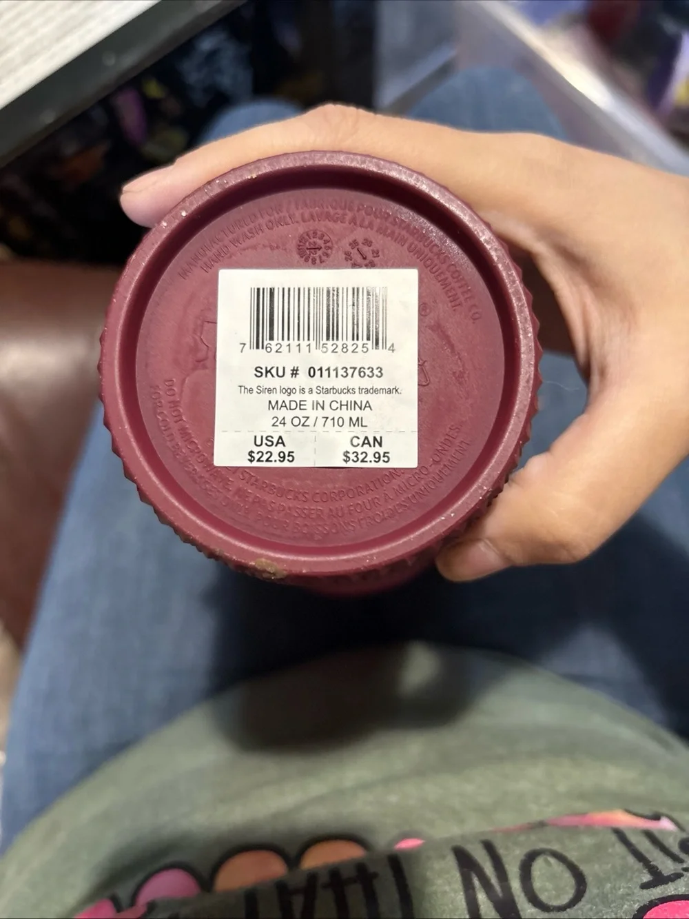 Starbucks Pink Studded Cold Cup Tumbler - Textured Travel Cup